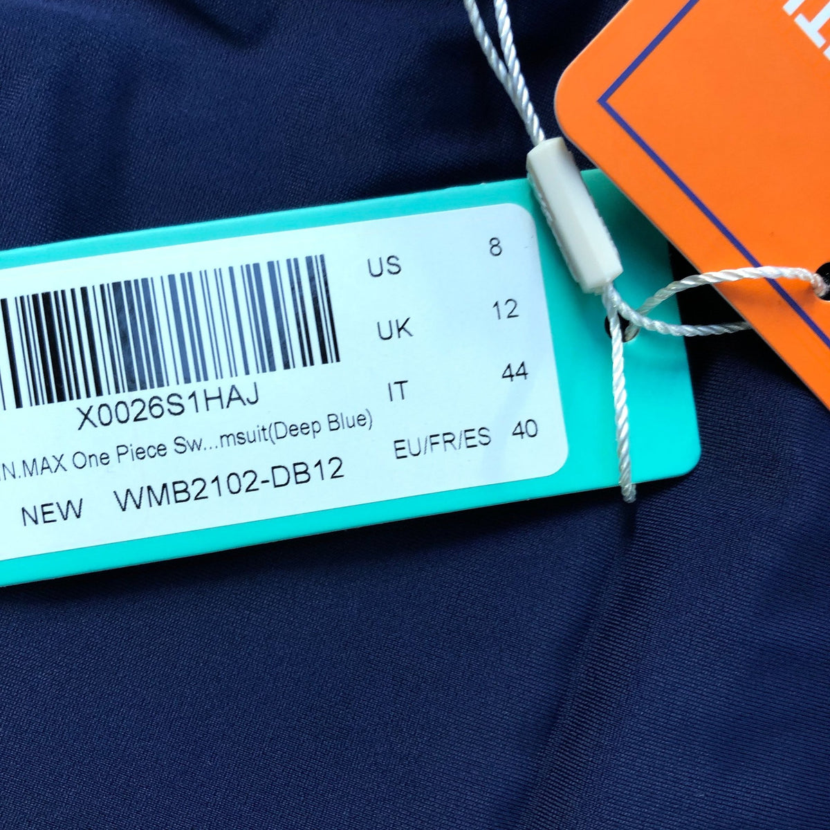 Win.Max One Piece Swimsuit Swimdress Skirted Deep Blue Size 12
