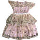 Three Sixty Girls Pink Embellished Dress Size 2-3 Years Floral Design