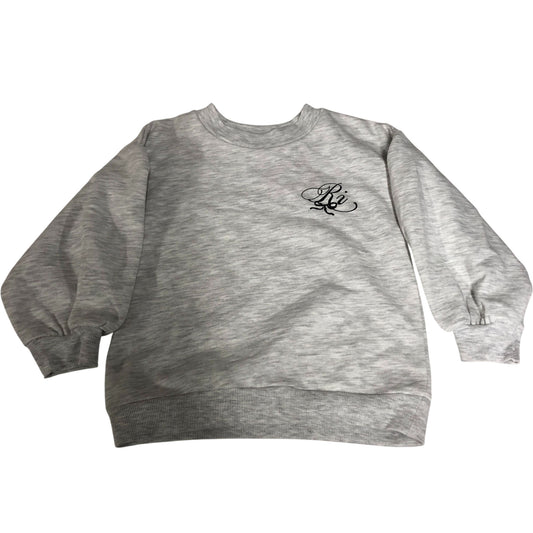 River Island Mini Heartbreaker Sweatshirt 2-3 Years Girls Grey Cotton Blend