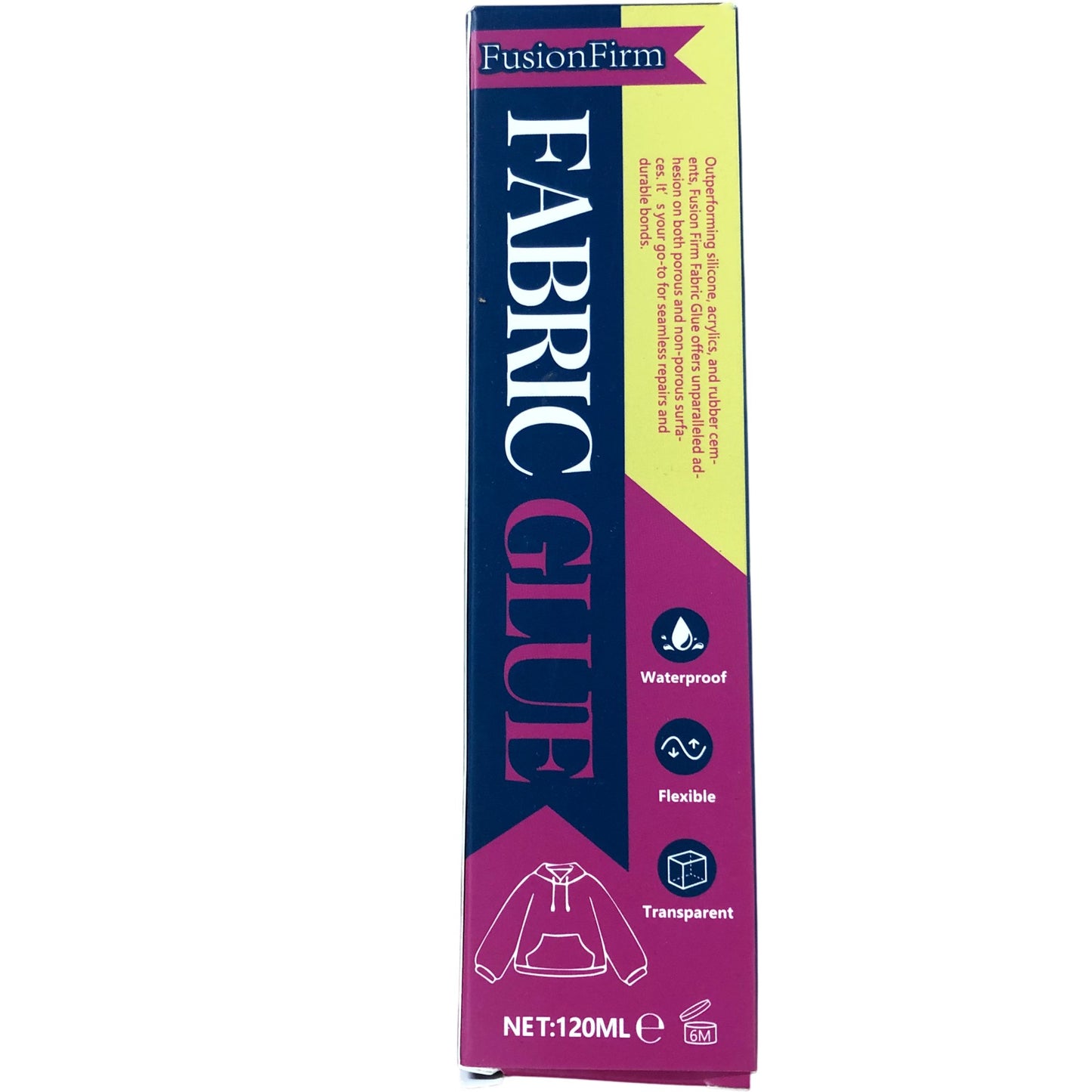 FusionFirm Fabric Glue 120ml Waterproof Flexible Transparent Craft Glue