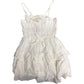 River Island Mini White Tiered Dress 12-18 Months Girls Summer Style