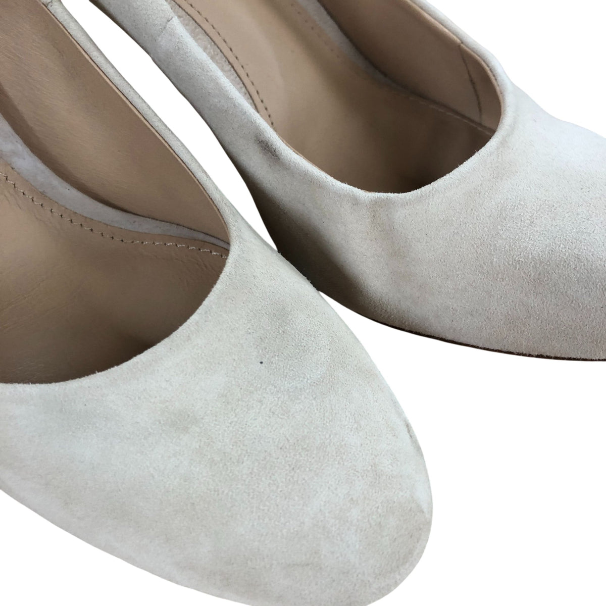 Lizzie Court Heels Women's Fine Suede Oyster High Heels Size UK7