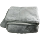 Branded Dove Grey Faux Fur Throw Soft Luxury Blanket 140x200cm