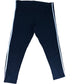 Yours Clothing Women's Activewear Trouser Navy With White Stripes