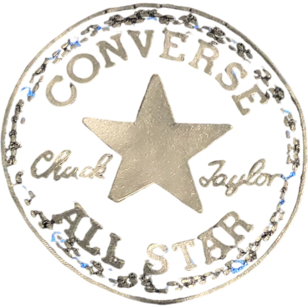 Converse All Star Track Jacket XL Men's Blue Polka Dot Zip Up Activewear Hoodie