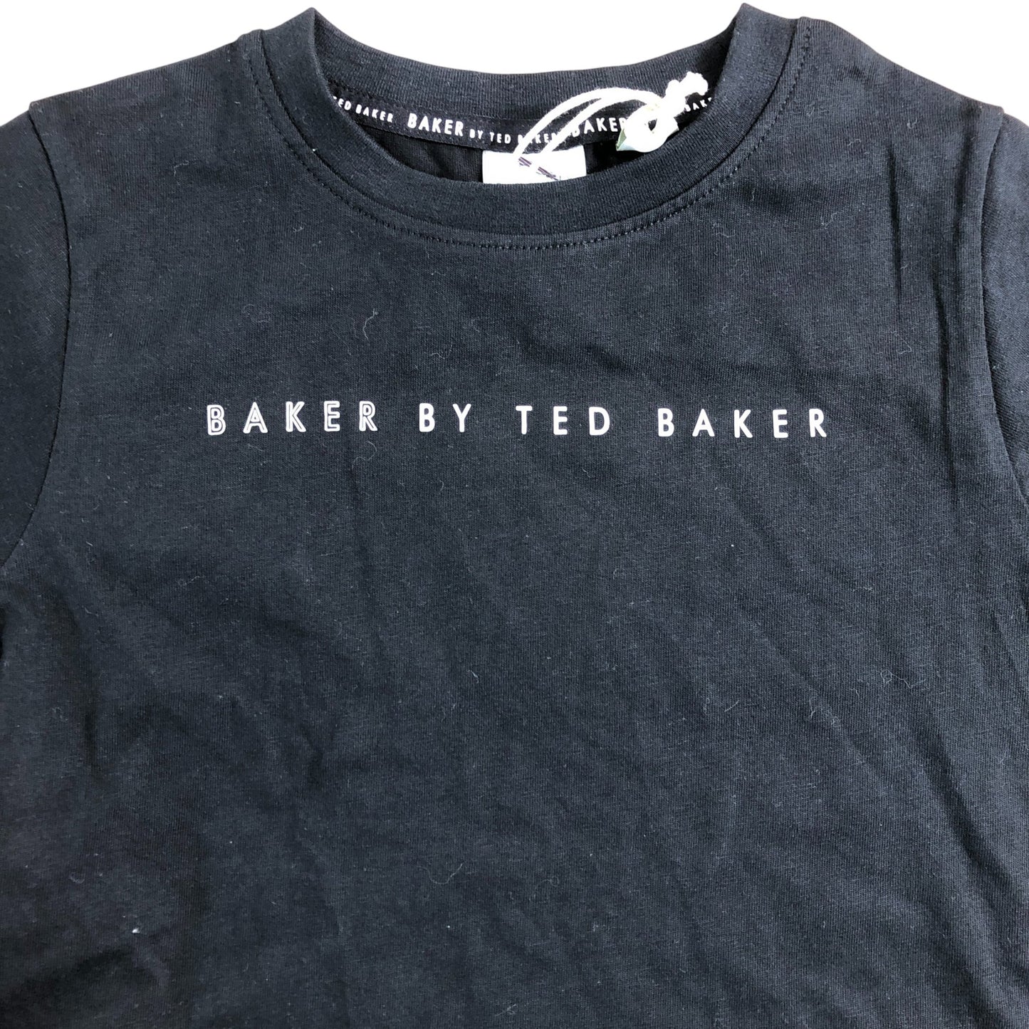 Baker By Ted Baker Boys T-Shirt Size 6 Years Black Cotton Short Sleeve