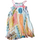 Girls Dress Bright Colourful Patterned Holiday Style Summer Dress 5-6 Years