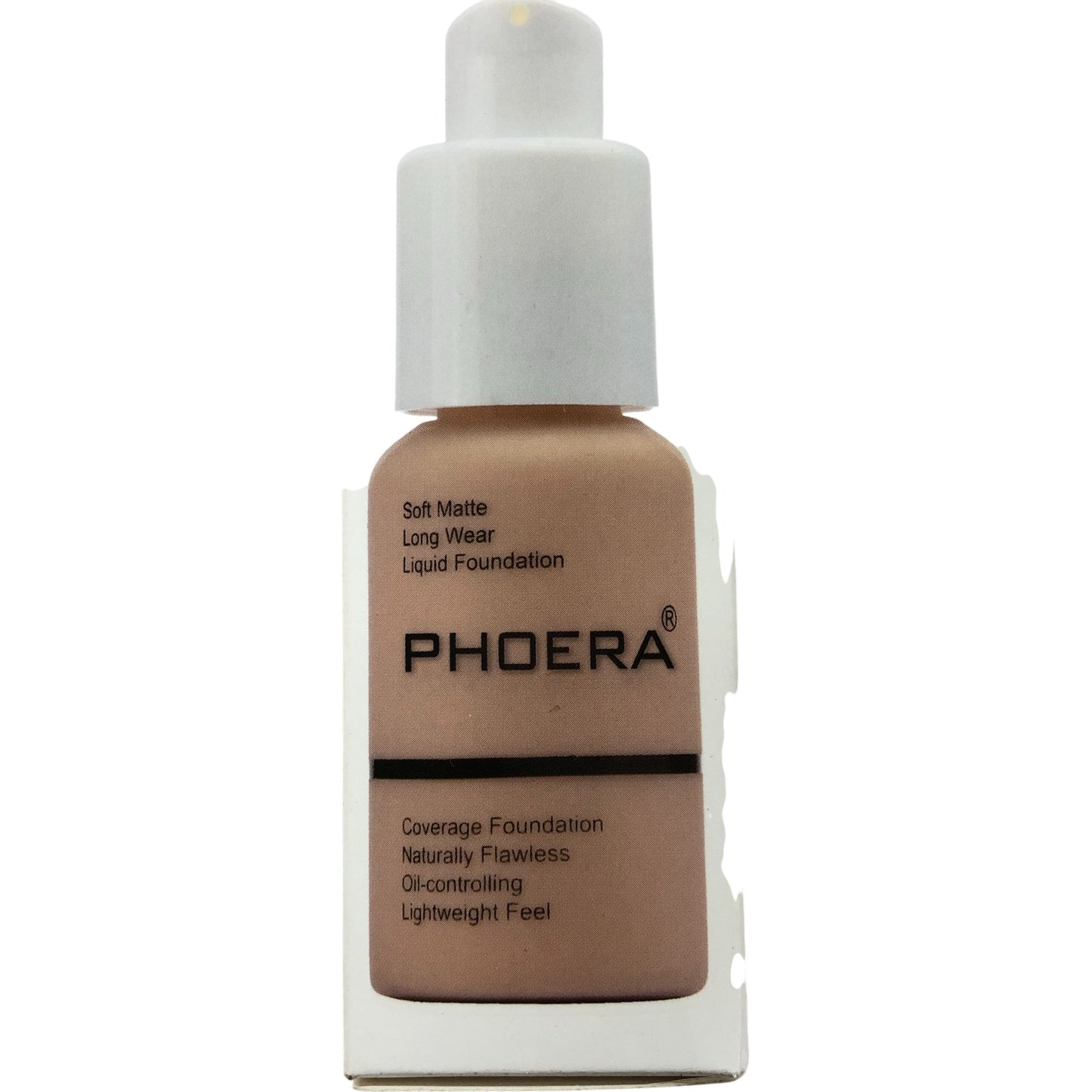 Phoera Silky Full Coverage Liquid Foundation 30ml #103 Warm Peach Matte Finish