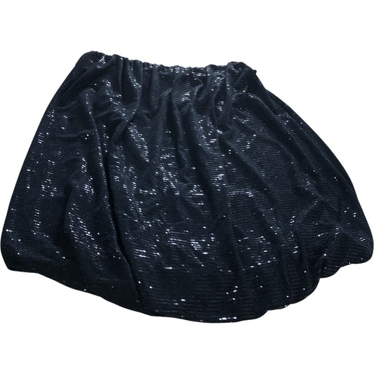 River Island Sequin Bandeau Bubble Hem Dress UK16 Women's Black