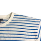 Women's Boxy Fit Over Sized Blue Striped T-Shirt