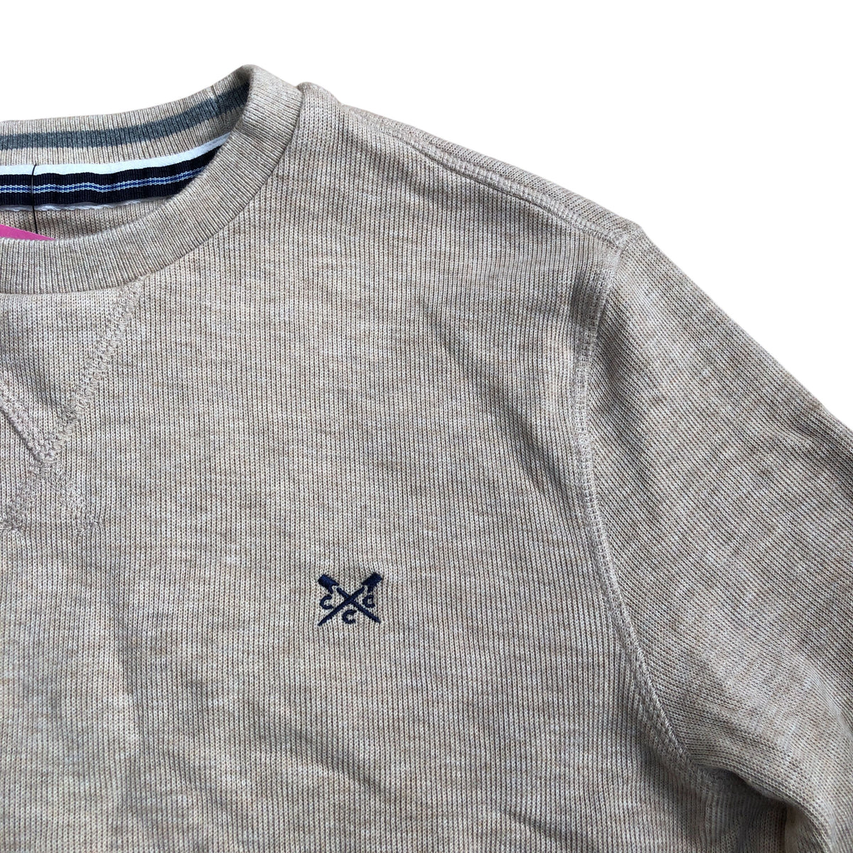 Crew Clothing Company Casual Beige Cotton Sweatshirt Size S