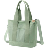 Aucuu Canvas Tote Bag Green 100% Cotton
