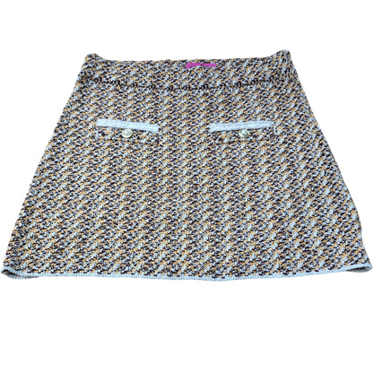 River Island Tweed Mini Skirt Women's Textured Pattern Two Pocket