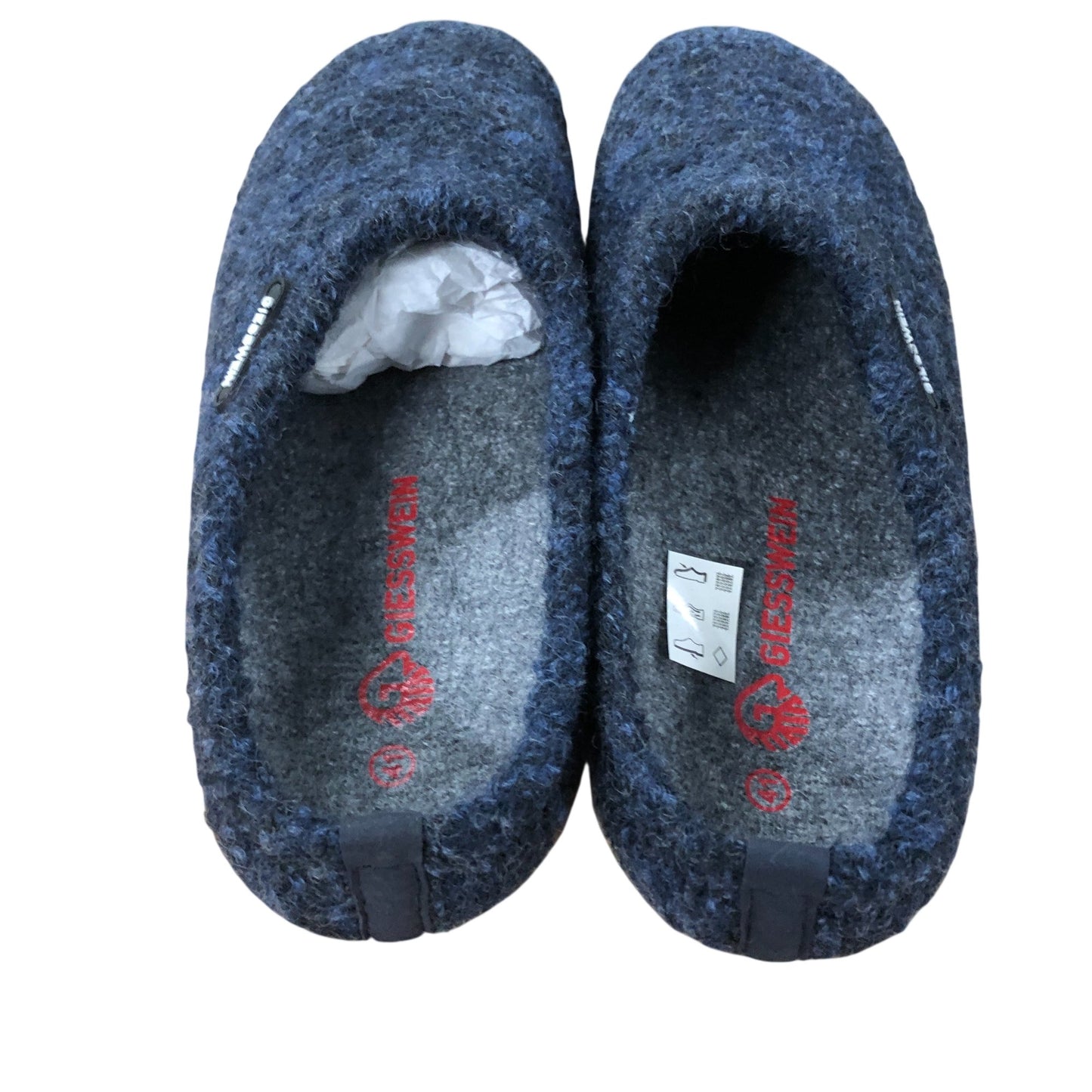 Giesswein Veitsch Slippers UK8 Women's Warm Merino Wool Slip On Ocean