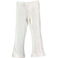 RIVER ISLAND Mini Leggings 4/5 Years Girls Cream Flared Stretch Knit Trousers