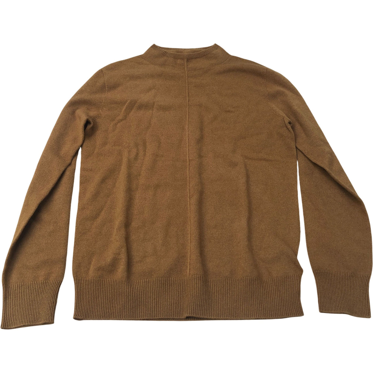 Hikaro Wool Sweater UK12 Women Coffee Merino Wool High Neck Pullover