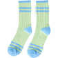 Green and Blue Sporty Supersoft Socks One Size - Two Pack
