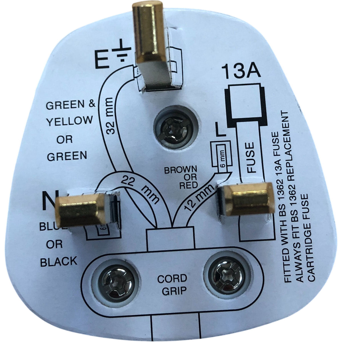 Status 3 Pack 13A White Fused 3 Pin Plug Adapter Electrical Accessories