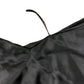 River Island Black Long Sleeve Top UK6 Women's Fitted Satin Style Off Shoulder