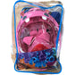 Pink Hippo Full Face Snorkel Mask KF4 Kids Swimming Diving Set Age 4-14 Years