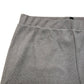 Wide Leg Trousers Grey Ribbed Fabric Soft Feel