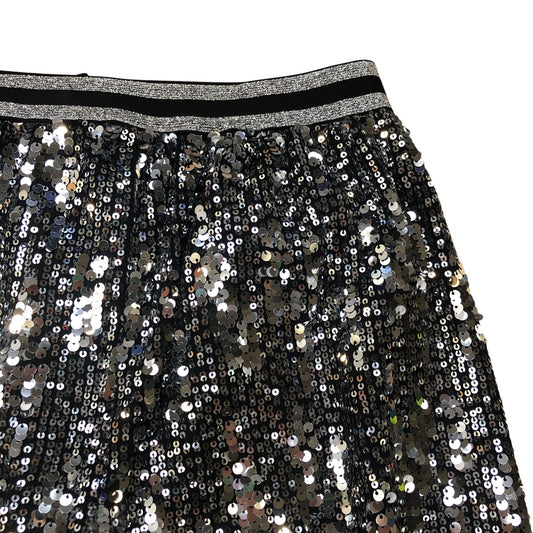 Kids Sparkly Black & Silver Sequin Trousers Size 11 Years