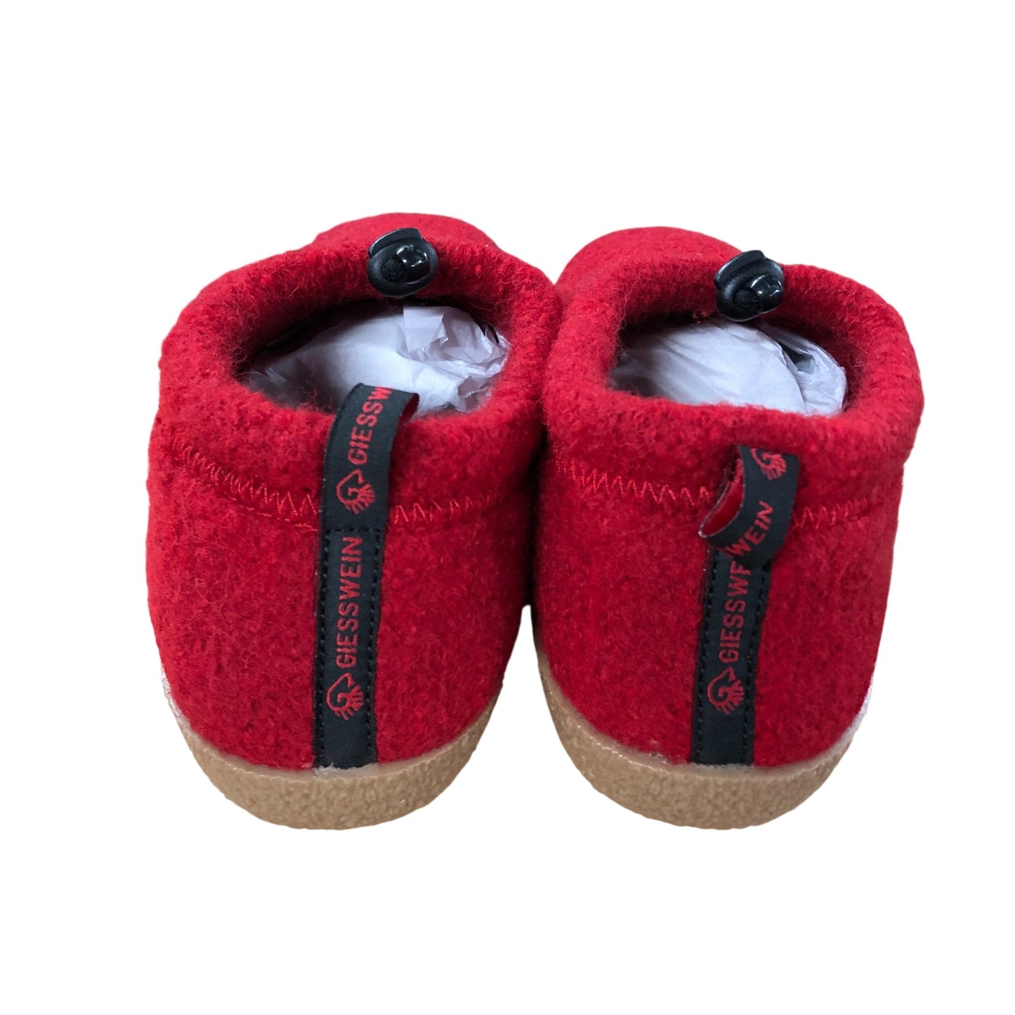 Giesswein Vent Slippers UK4 Women's Merino Wool Flat Chili Red Comfort Shoes