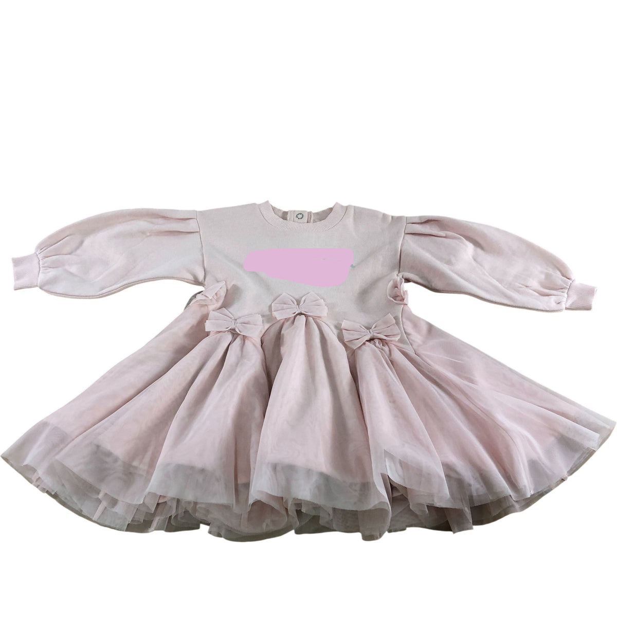 Dress 12-18 Months Girls Pink Tulle Bow