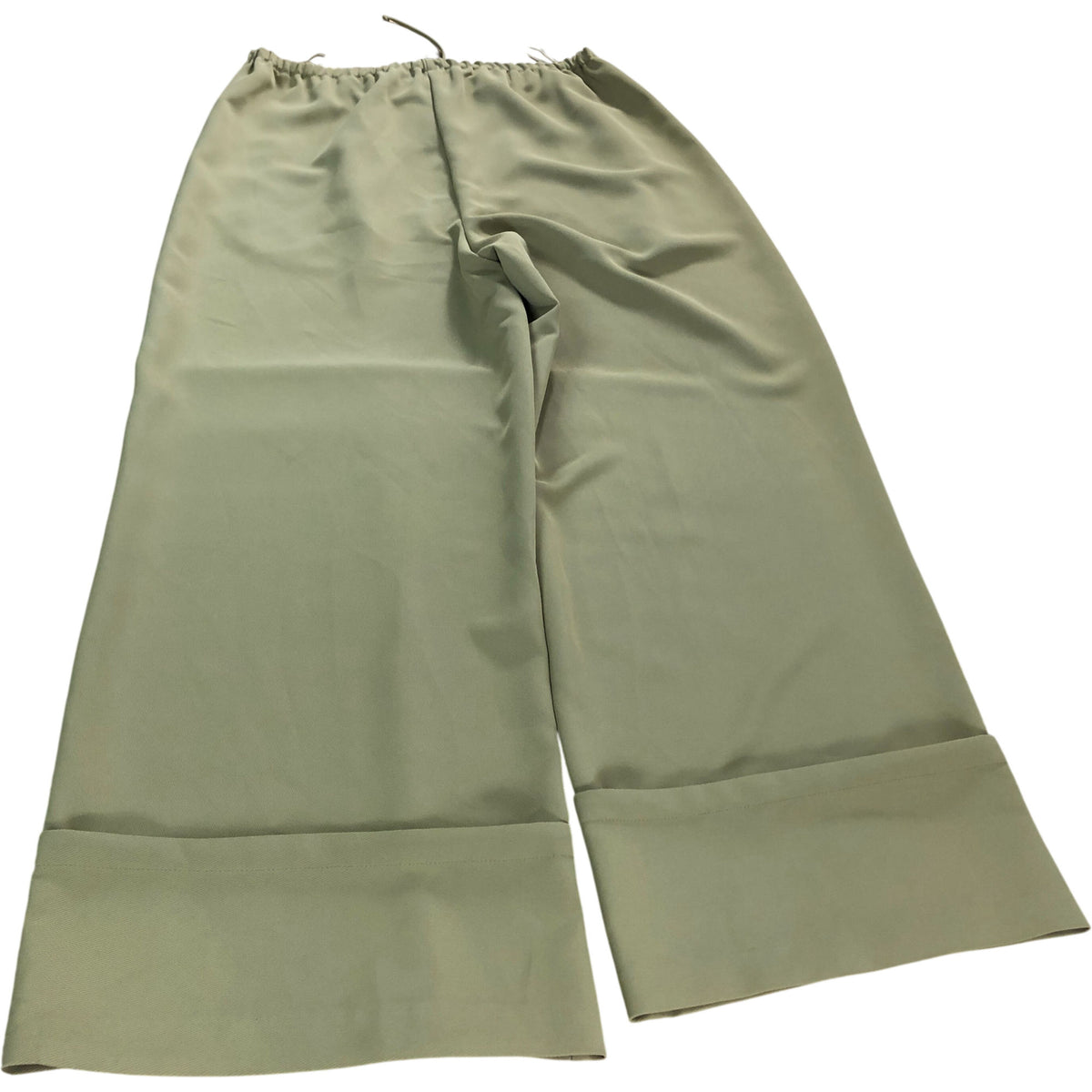 River Island Wide Leg Trousers Women's UK Size 12 Drawstring Khaki