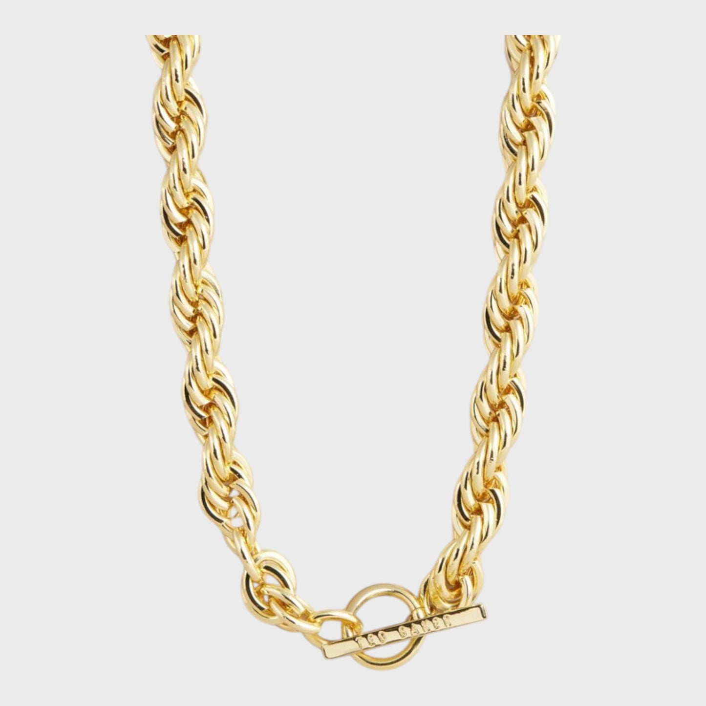 Ted Baker Gold Tone Heavy Chain Rope Necklace