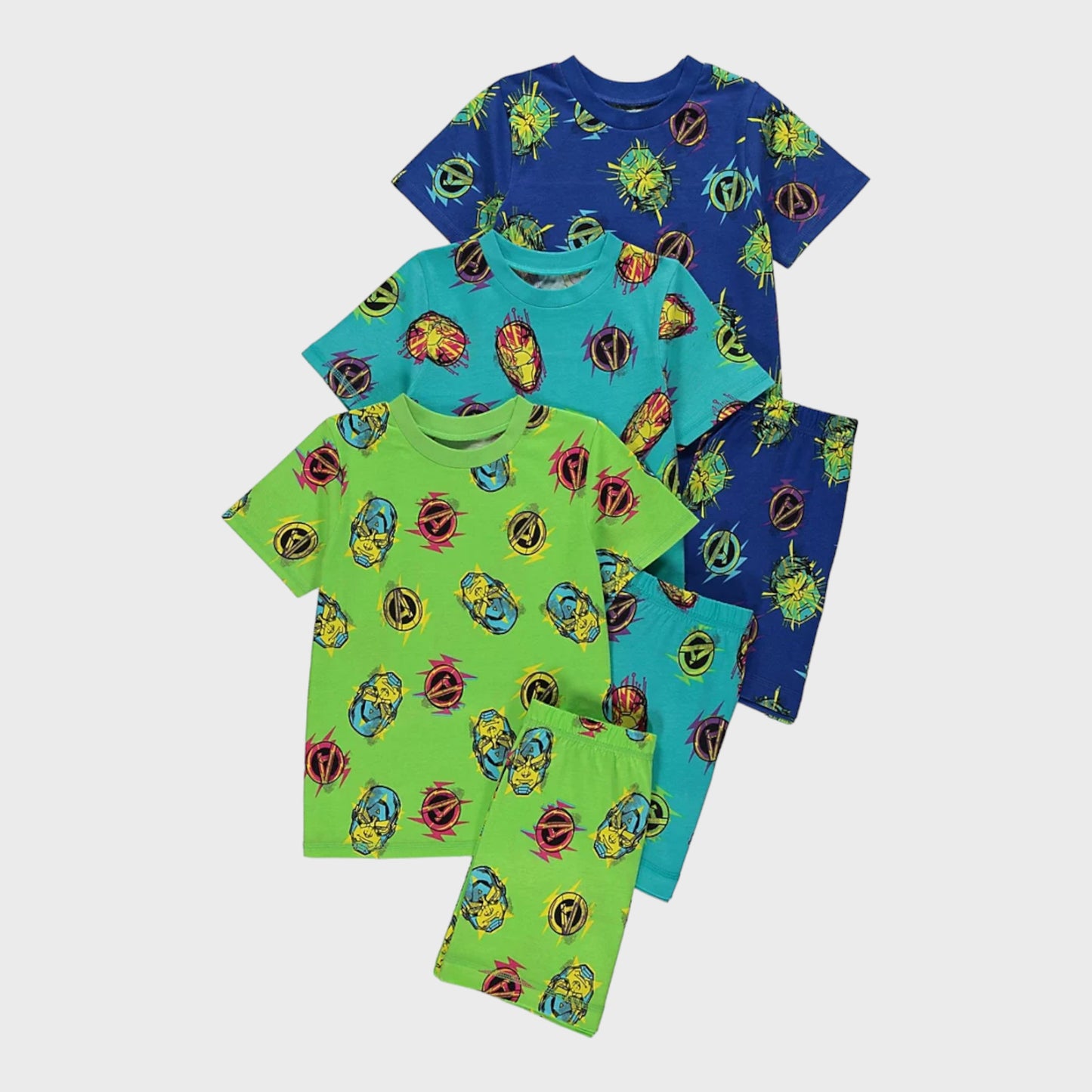 Marvel pyjama short set 3 pack