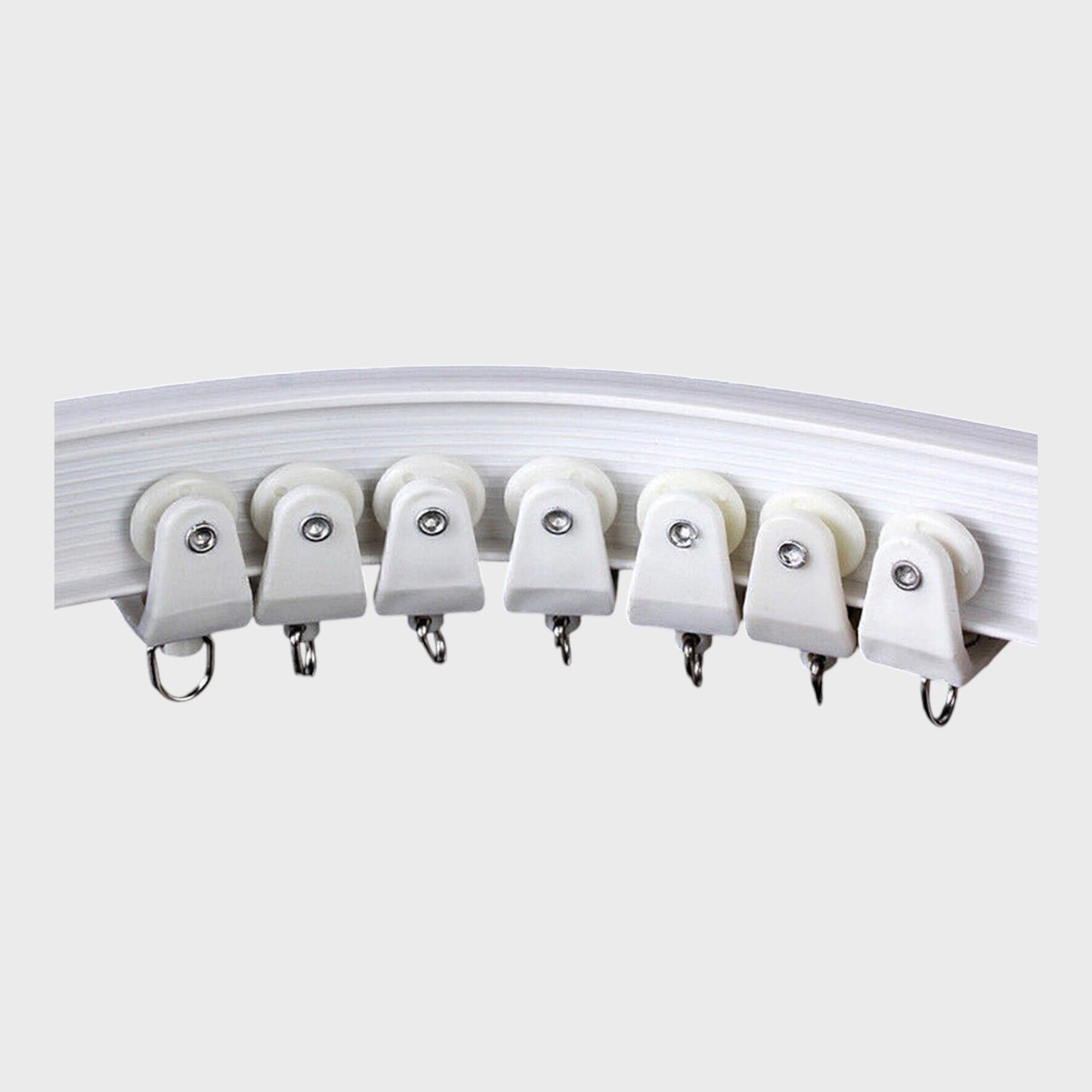 SAVEYON 5M Flexible Curtain Track White Durable Curtain Rail Kit