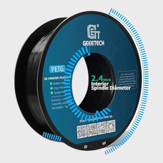 Geeetech PETG Filament 1.75mm Black Spool For 3D Printer - 1KG