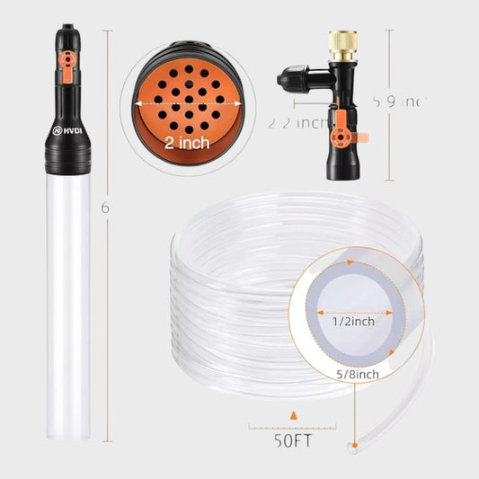 Enomol Aquarium Gravel Syphon Filter Cleaner - 30FT