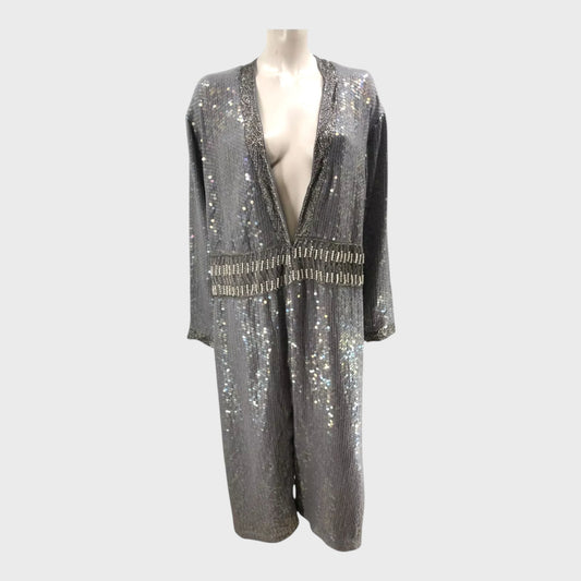 Branded Grey Sequin Duster