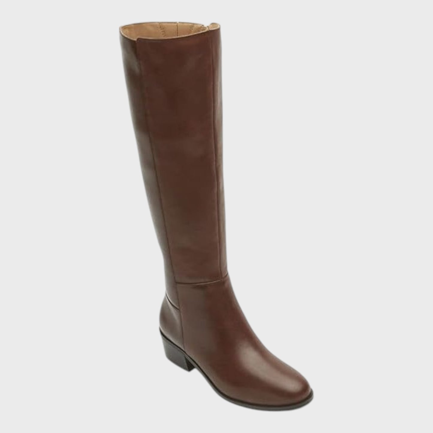 Rockport Brown Wide Knee Boots - Size 6 UK