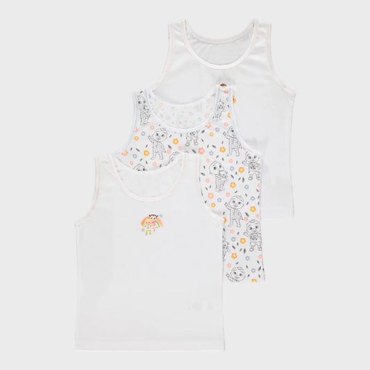 Three Pack Coco Melon Vests